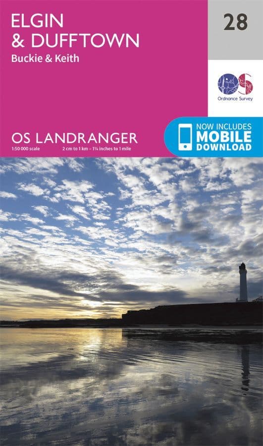 OS Landranger 28 - Elgin and Dufftown