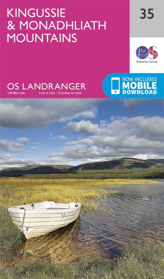 OS Landranger 35 - Kingussie and Monadhliath Mountains