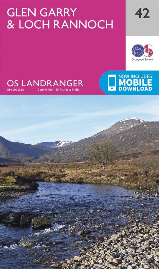 OS Landranger 42 Glan Garry and Loch Rannoch