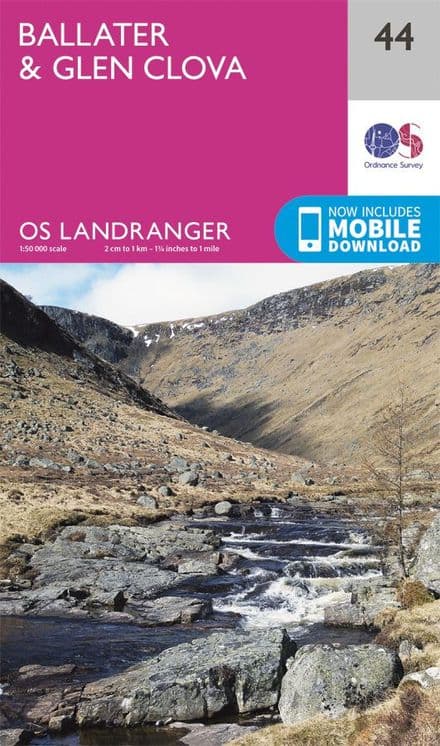 OS Landranger 44 Ballater and Glen Clova