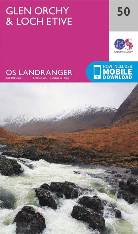 OS Landranger 50 - Glen Orchy and Loch Etive