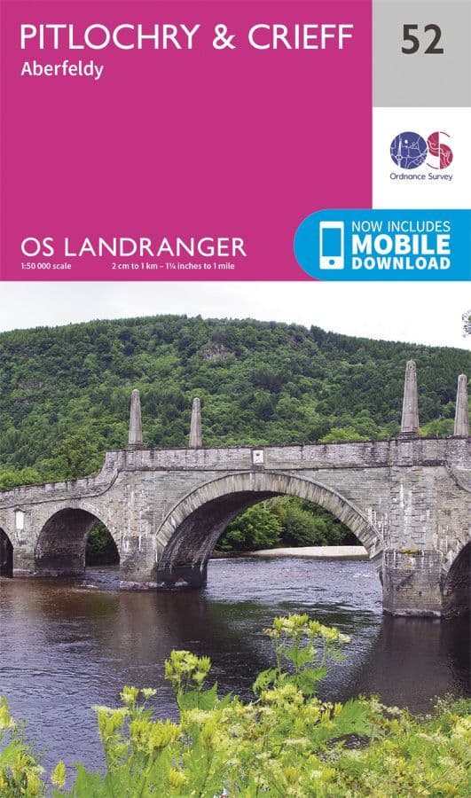 OS Landranger 52 Pitlochry and Crieff