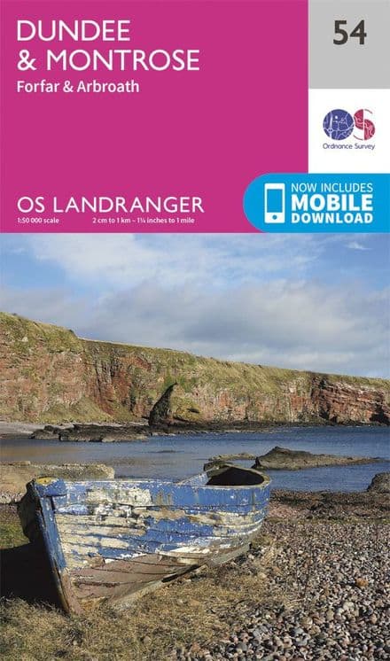 OS Landranger 54 Dundee and Montrose
