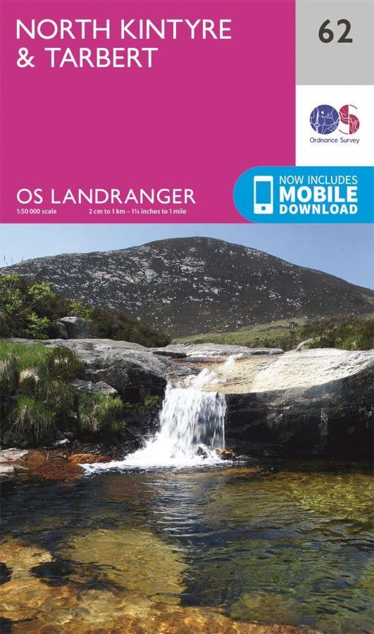 OS Landranger 62 North Kintyre and Tarbert