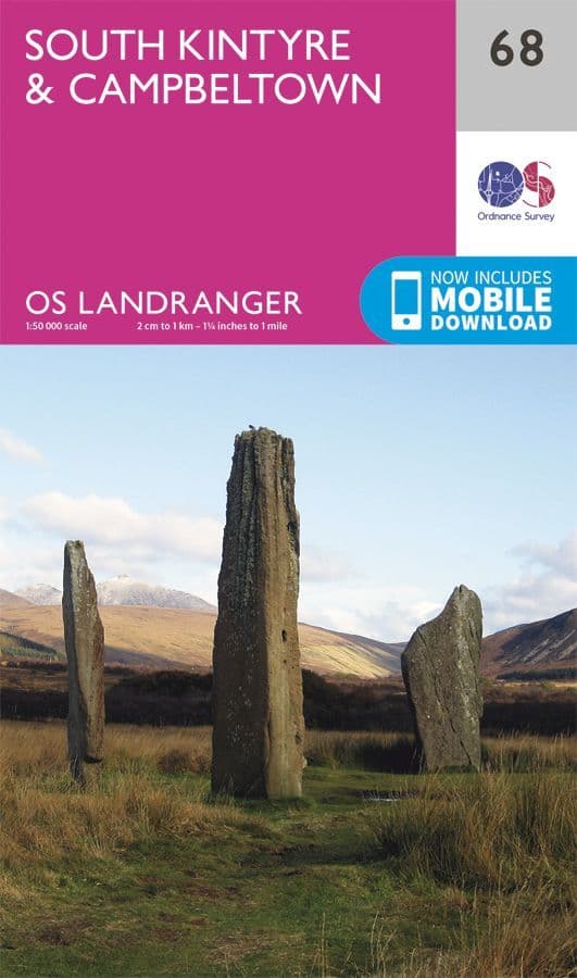 OS Landranger 68 South Kintyre and Campletown