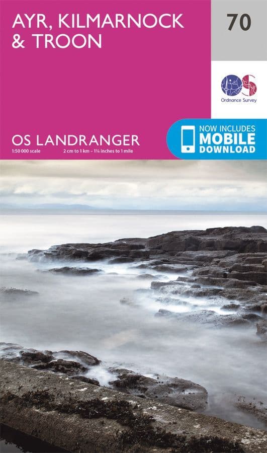 OS Landranger 70 Ayr, Kilmarnock and Troon