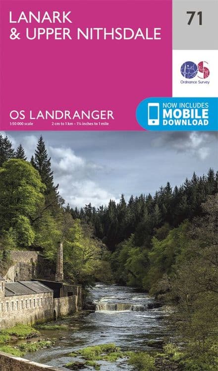 OS Landranger 71 Lanark and Upper Nitherdale