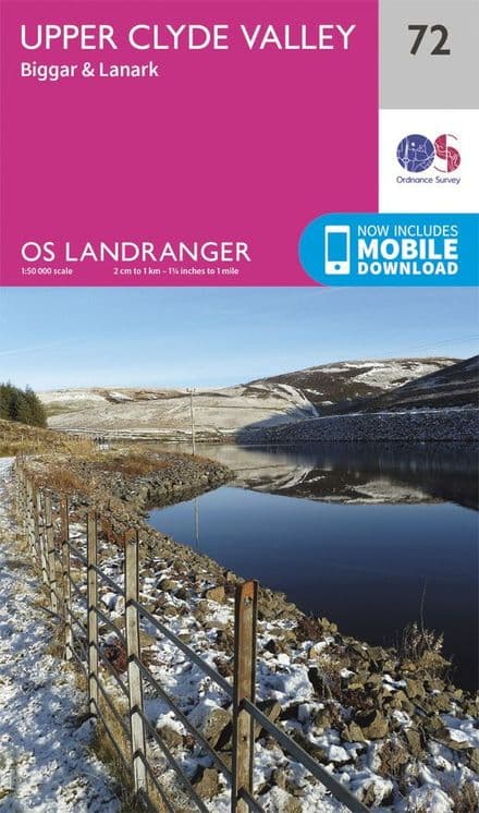 OS Landranger 72 Upper Clyde Valley