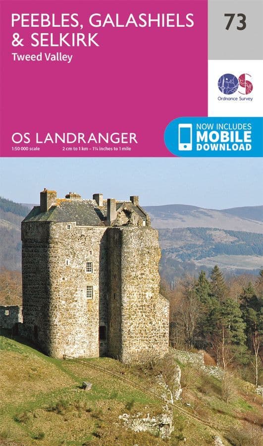 OS Landranger 73 Peebles, Galashiels and Selkirk