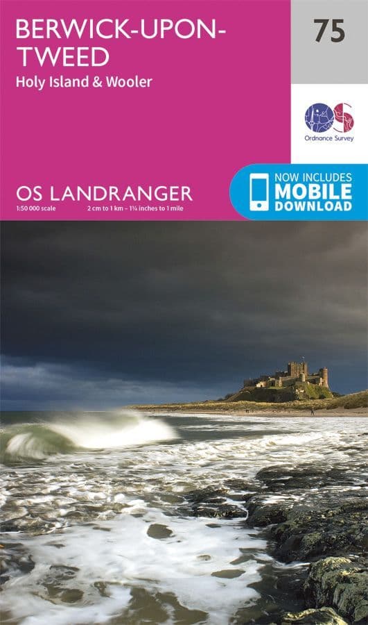OS Landranger 75 Berwick upon Tweed and Holy Island
