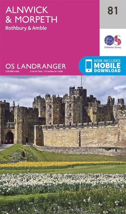 OS Landranger 81 Alnwick and Morpeth