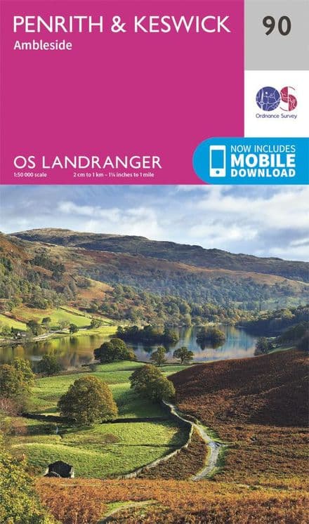 OS Landranger 90 Penrith and Keswick
