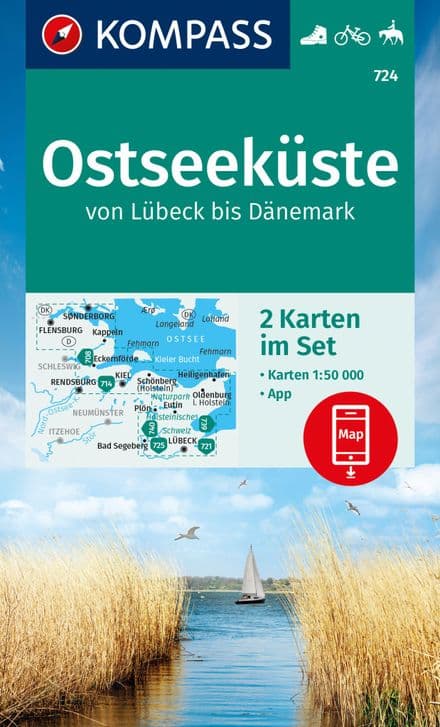 Ostseeküste von Lübeck bis Dänmark - Kompass 724