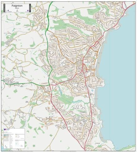 Paignton Street Map