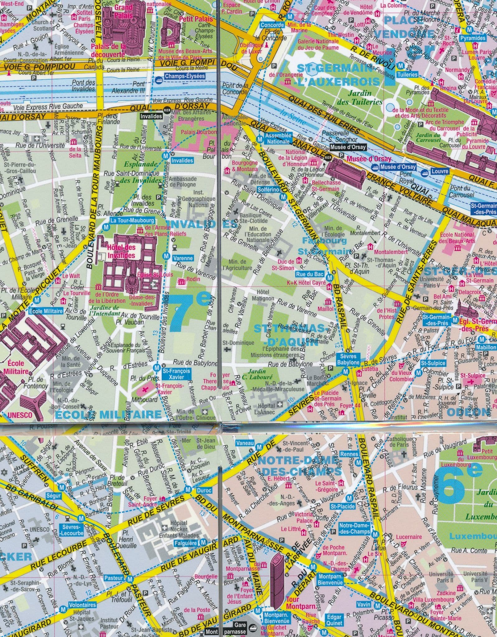 Paris Street Map Pocket Size - Comfort