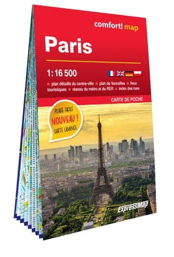 Paris Street Map Pocket Size - Comfort