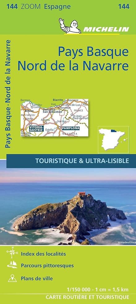 Pays Basque, Nord de la Navarre - Michelin Map 144