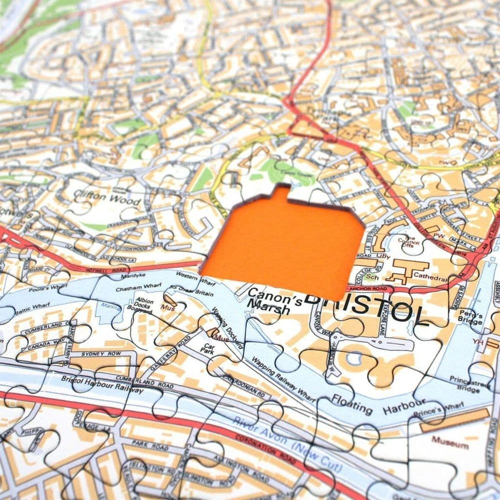 Personalised Streetview Map Jigsaw Puzzle For Towns & Cities OV OV4