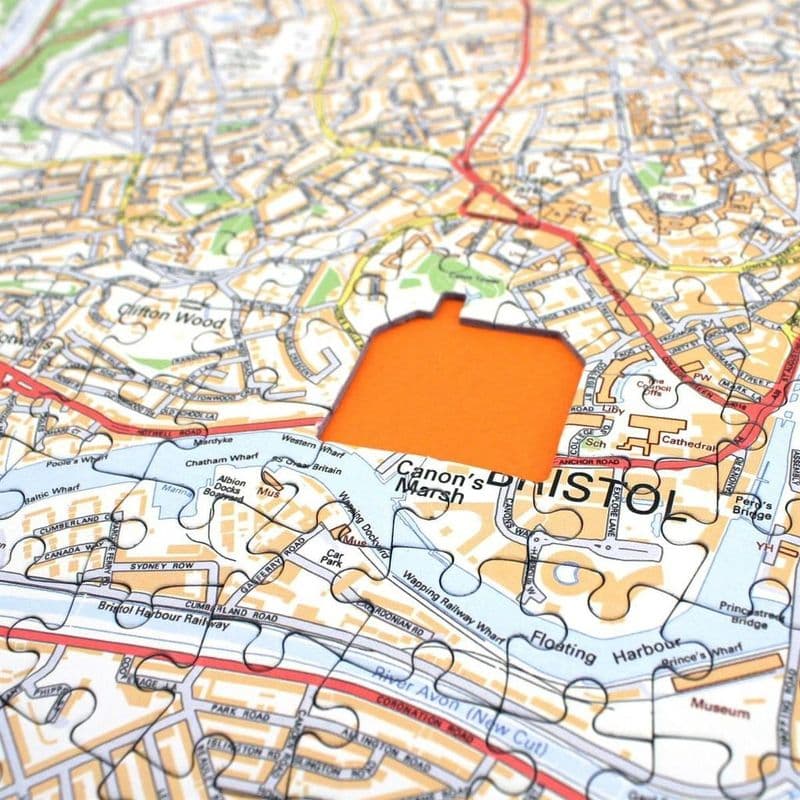 Personalised Streetview Map Jigsaw Puzzle For Towns & Cities (OV, OV4)