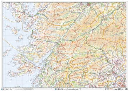 Individual Postcode Area Sector Map