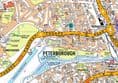 Peterborough City Centre A-Z Street Wall Map