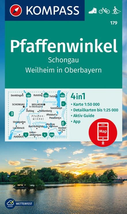 Pfaffenwinkel, Schongau, Weilheim in Oberbayern - Kompass 179