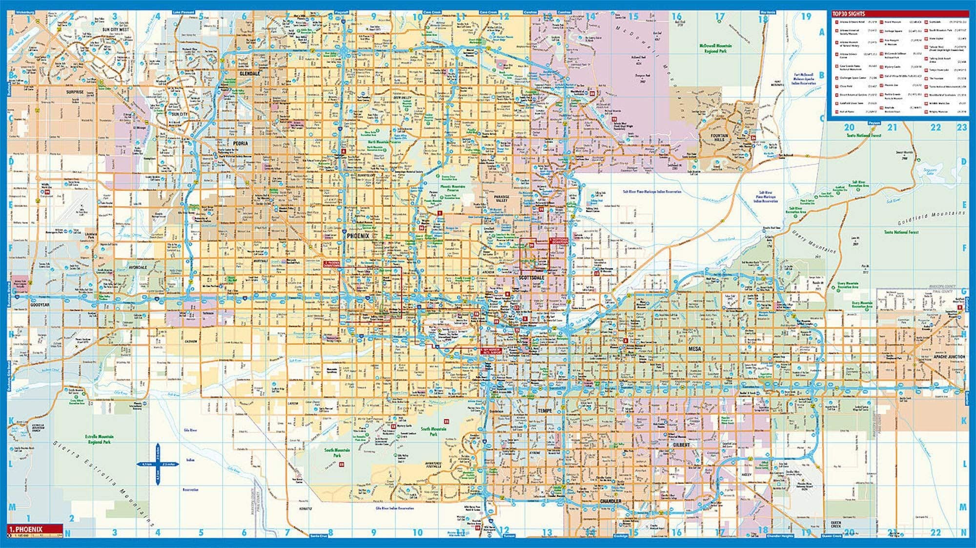 Phoenix City Map - Borch