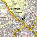 Plymouth A Z Wall Map