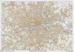 Postcode Two Letter Map UK Postcode Wall Maps