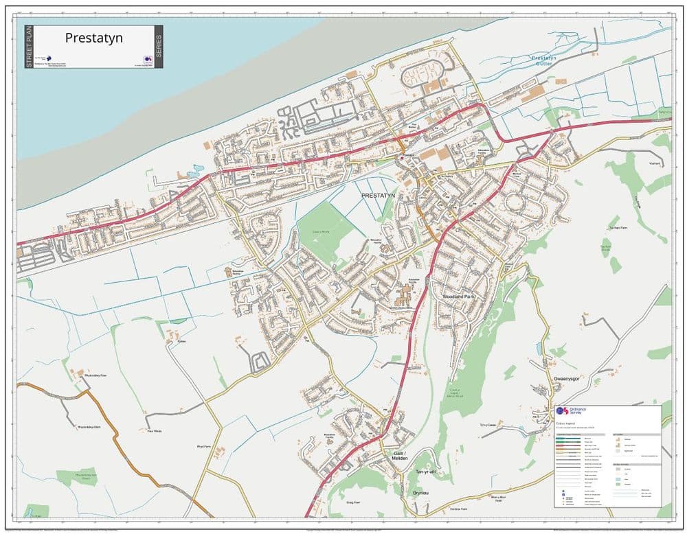 Prestatyn Street Map