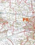 Preston - PR - Postcode Sector Wall Map