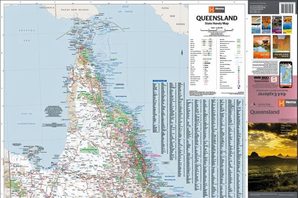Queensland Handy Map - Hema 3 08H