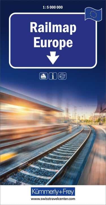 Rail Map Europe - Kummerley & Frey