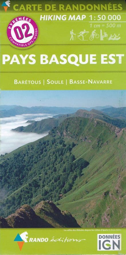 Rando Editions 02 - Pays Basque Est - East 1:50,000