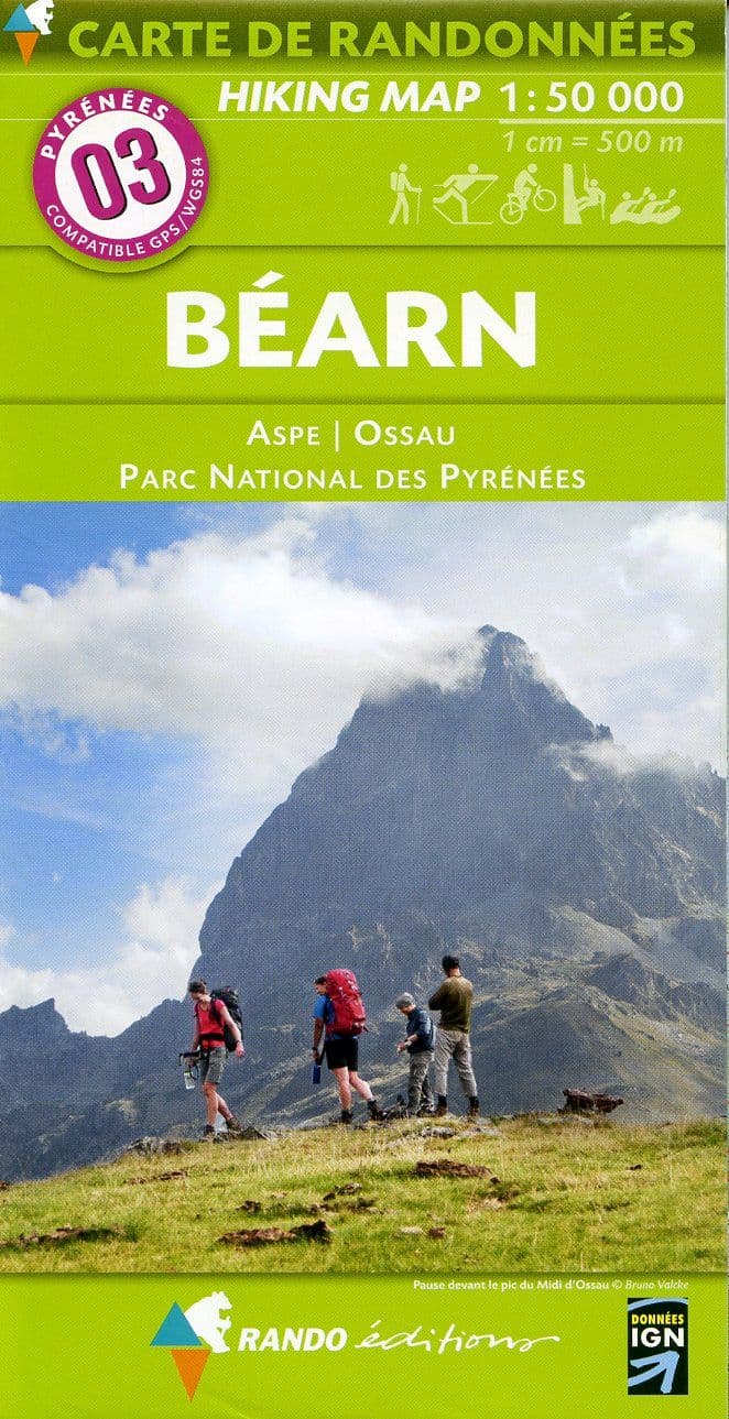 Rando Editions 1:50,000 Walking Map Of the Pyrenees Map 03
