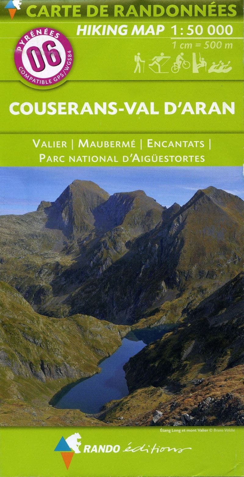 Rando Editions 1:50,000 Walking Map Of the Pyrenees Map 06