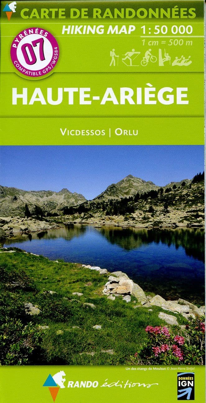 Rando Editions 1:50,000 Walking Map Of the Pyrenees Map 07