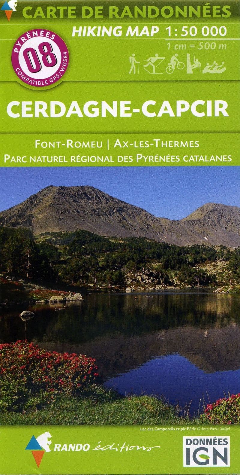 Rando Editions 1:50,000 Walking Map Of the Pyrenees Map 08