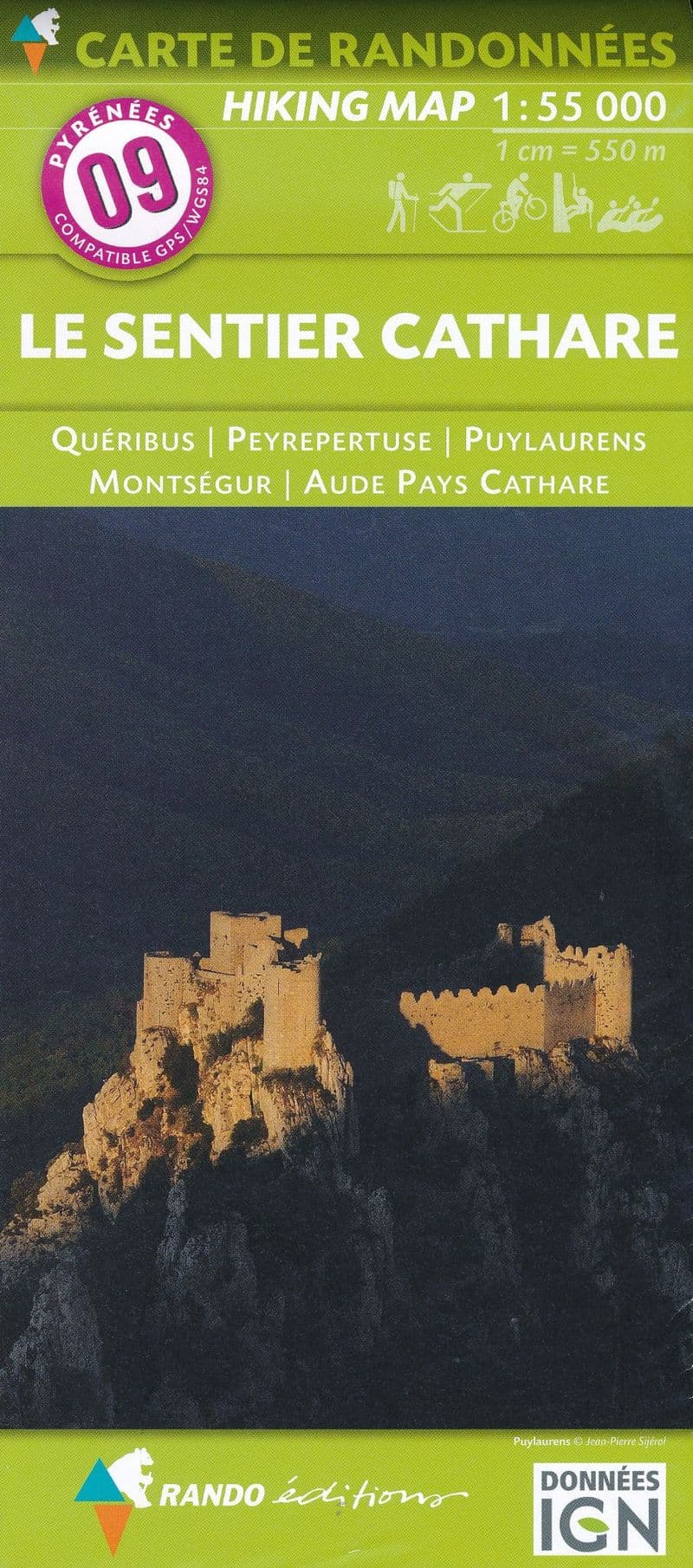 Rando Editions 1:50,000 Walking Map Of the Pyrenees Map 09
