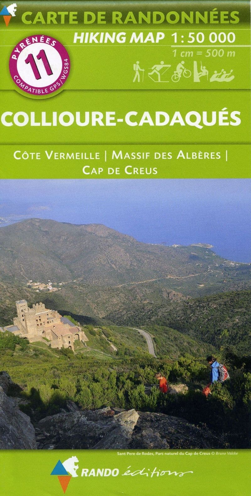 Rando Editions 1:50,000 Walking Map Of the Pyrenees Map 11