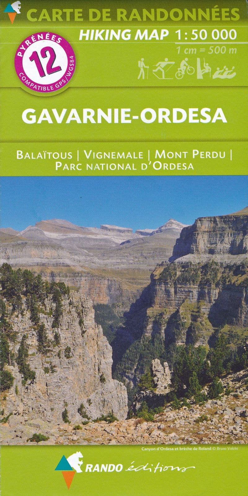 Rando Editions 1:50,000 Walking Map Of the Pyrenees Map 11