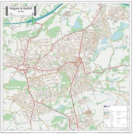 Reigate & Redhill Street Map 2022