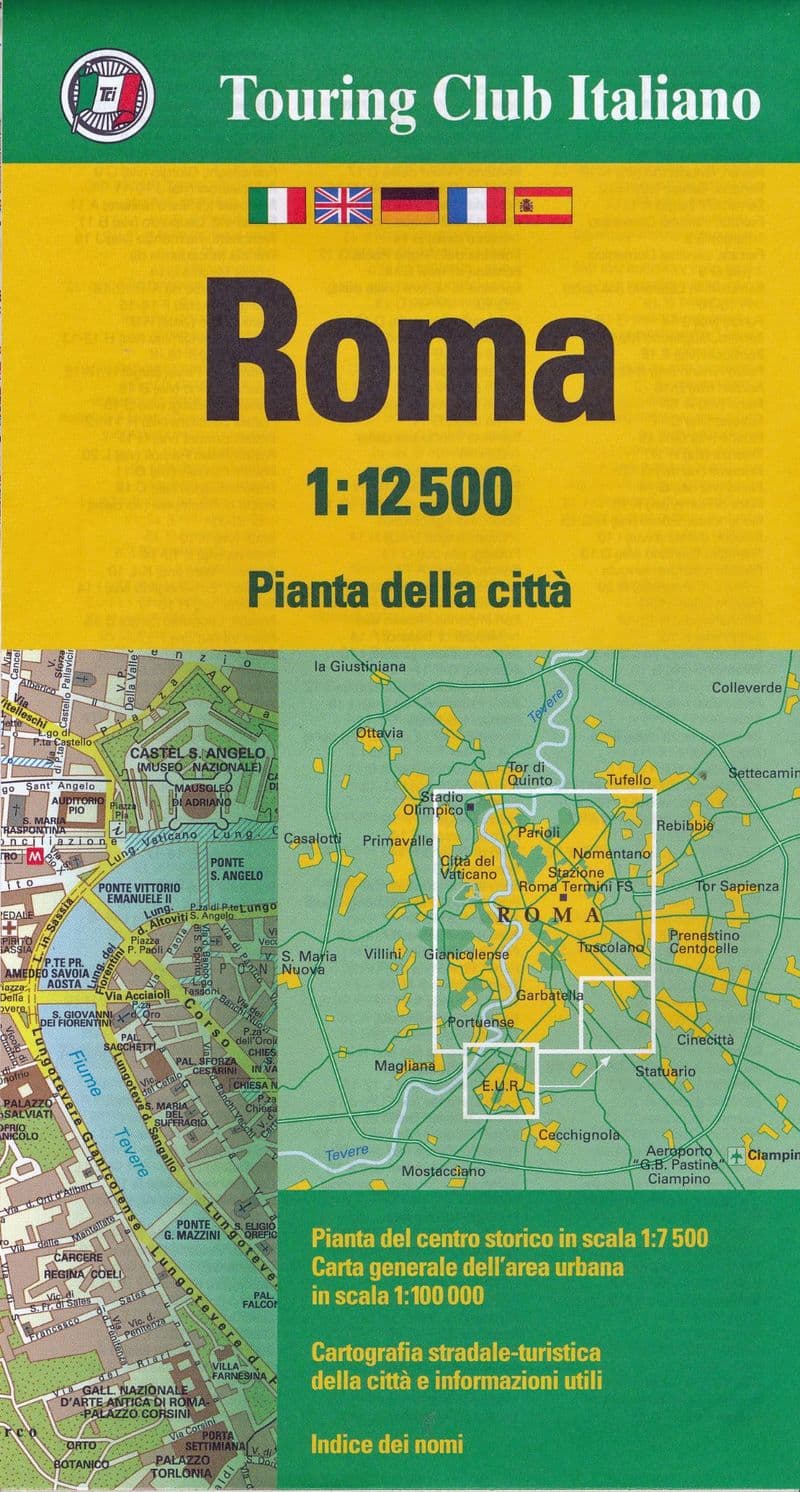 Rome Street Map - TCI