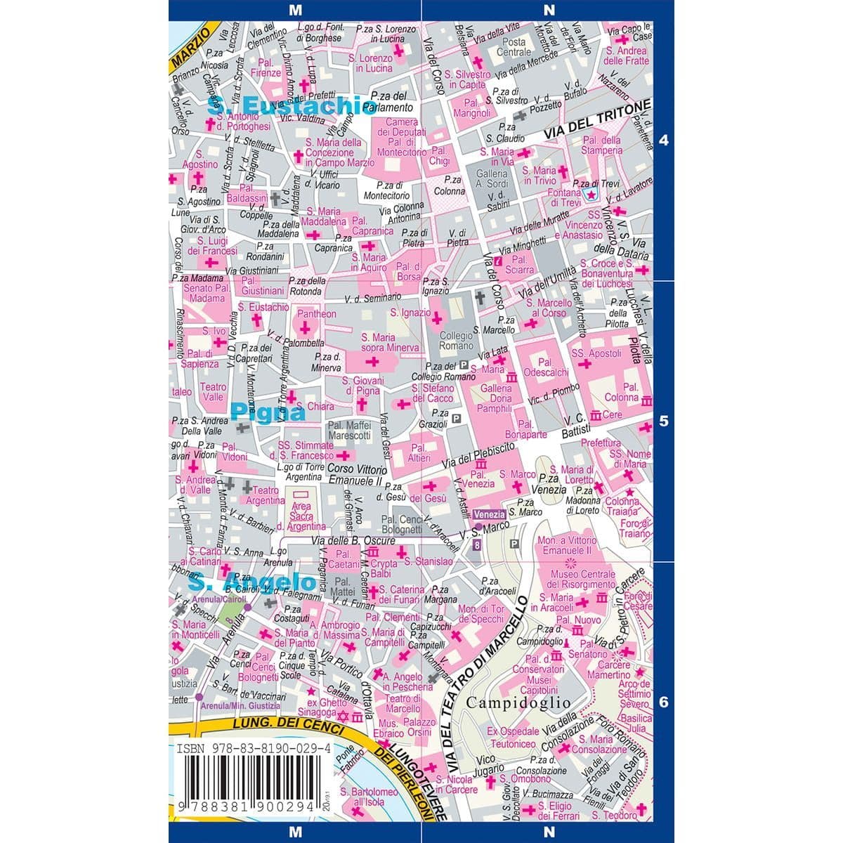 Rome & Vatican City - Mini Laminated Map - Express