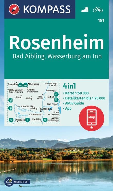 Rosenheim - Bad Aibling, Wasserburg am Inn - Kompass 181