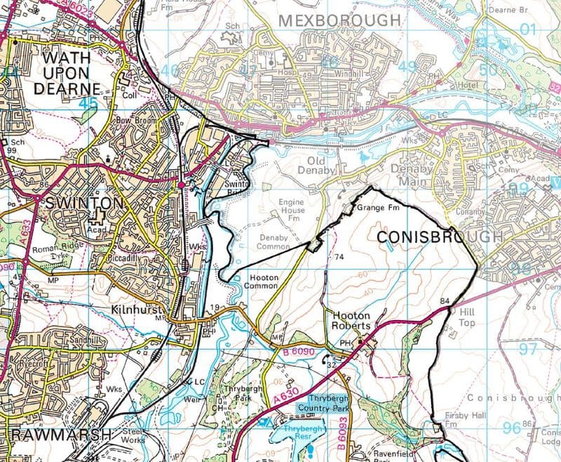 Rotherham Borough Council - 1 30 000 - The Map Centre Press