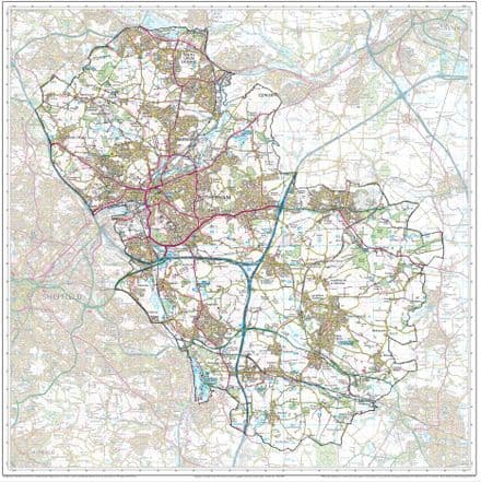 Rotherham Borough Council - 1:30,000 - The Map Centre Press