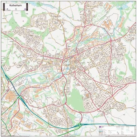 Rotherham Street Map