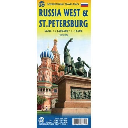 Russia West & Saint Petersburg Travel Map - ITM
