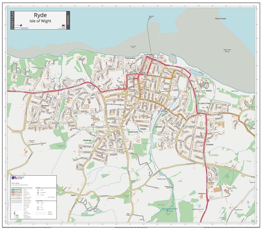 Ryde Isle Of Wight Street Map Ryde Isle Of Wight Street Map